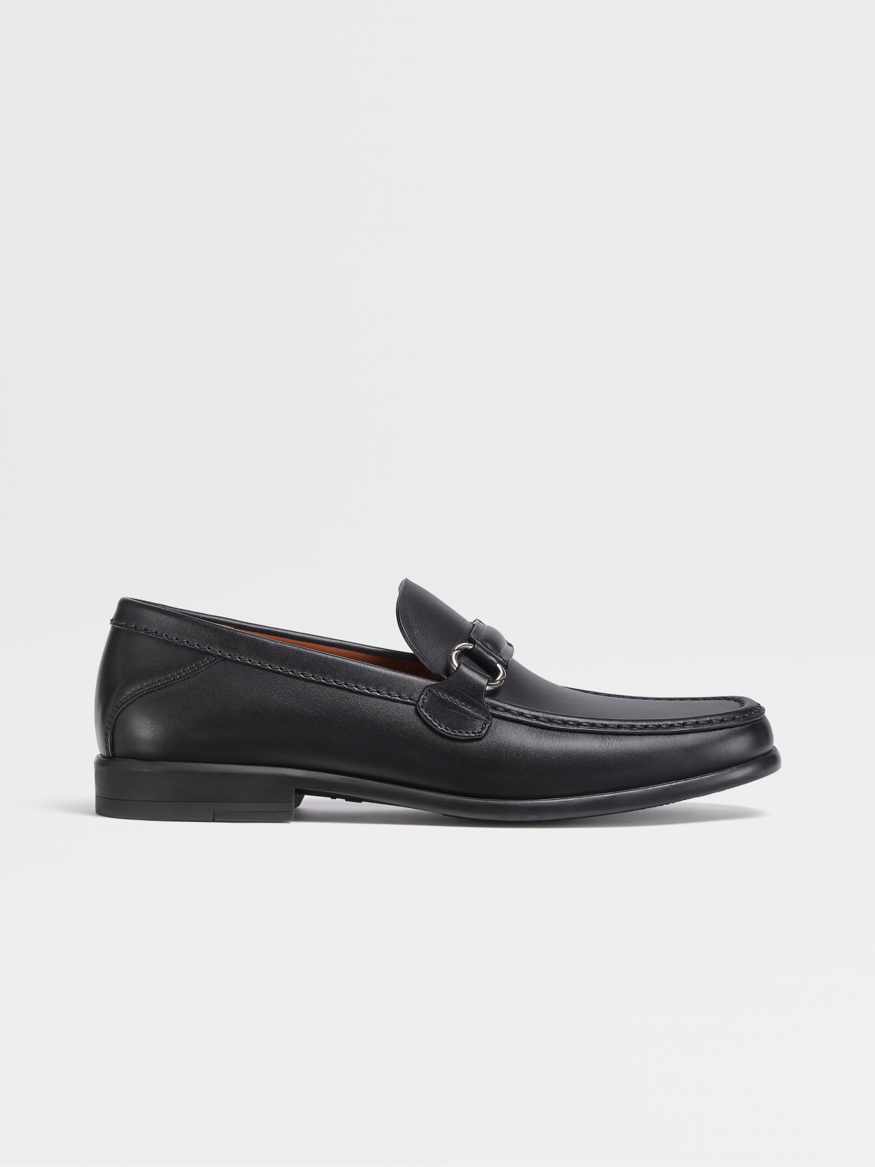 Black Hand-Buffed Leather Vittorio Loafers